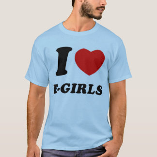 Ik hart meisjes t-shirt