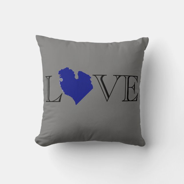 Ik hart Michigan, Great Lake design Kussen (Voorkant)