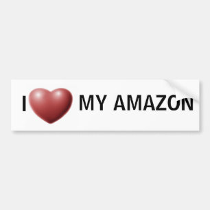 Ik hart mijn amazon bumpersticker