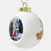 Ik hart mijn Aussiedoedle Keramische foto Ornament (Rechts)