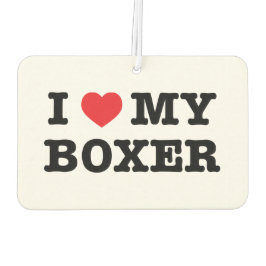 Ik hart mijn boxer auto luchtverfrisser