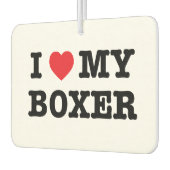 Ik hart mijn boxer auto luchtverfrisser (Links)