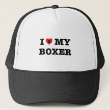 Ik hart mijn Boxer Trucker Hat
