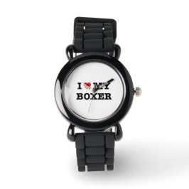 Ik Hart Mijn Boxer Wristwatch Horloge