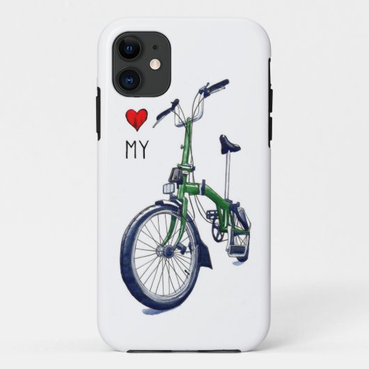 Ik hart mijn brompton (groen) Case-Mate iPhone case (Achterkant)