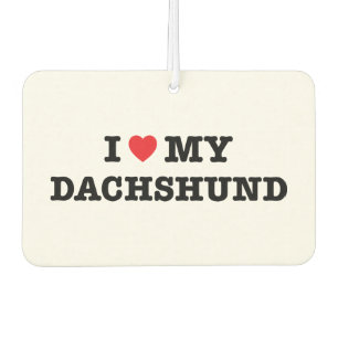 Ik hart mijn Dachshund auto luchtverfrisser