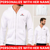 Ik hart mijn GF Ik hou van mijn Vriendin Hoodie