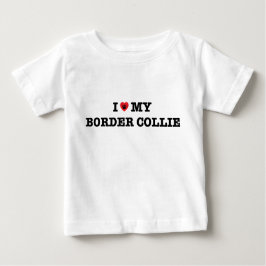 Ik hart mijn grens Collie Baby Bodysuit