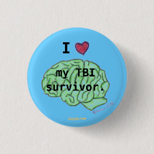 Ik [hart] mijn overlevingsknop van TBI Ronde Button 3,2 Cm