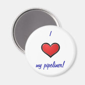 Ik (hart) mijn pipeliner magneet (Voorkant / Achterkant)