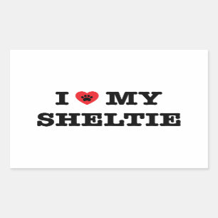 Ik hart mijn Sheltie Sticker