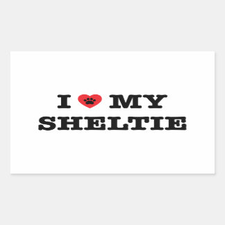 Ik hart mijn Sheltie Sticker