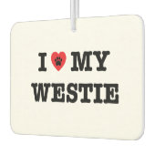 Ik hart mijn Westie auto luchtverfrisser (Links)