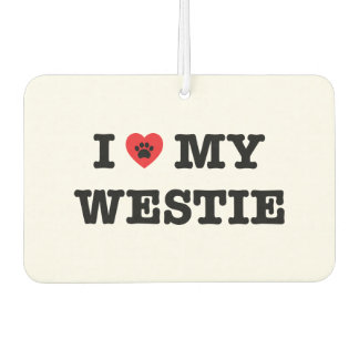 Ik hart mijn Westie auto luchtverfrisser