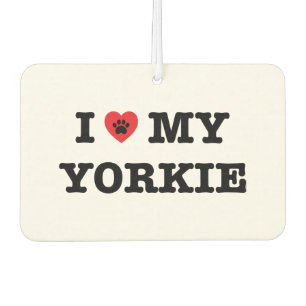 Ik hart mijn Yorkie Car luchtverfrisser
