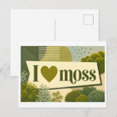 "Ik [Hart] Mos" Briefkaart (Voorkant / Achterkant)