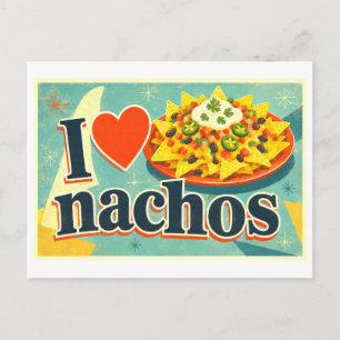 "Ik [Hart] Nacho's" Briefkaart