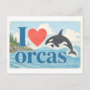 "Ik [Hart] Orka's" Briefkaart