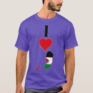 Ik hart Palestina Ik hou van Palestijnse Nationale T-shirt