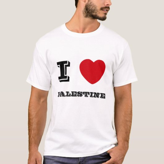 Ik hart Palestina T-shirt (Voorkant)