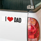 Ik Hart Papa Bumpersticker (Op Truck)