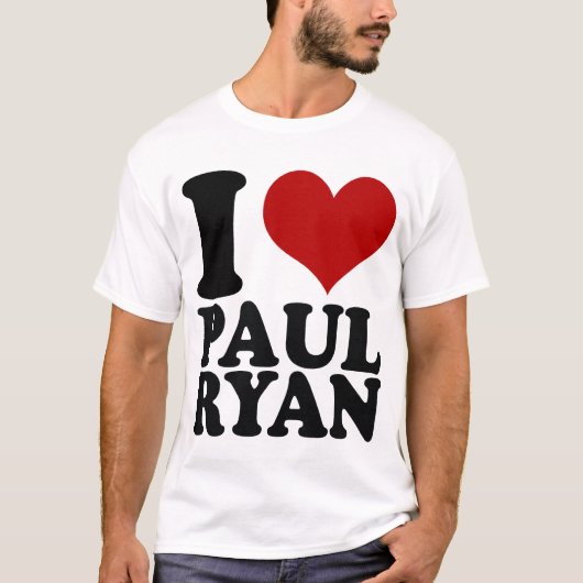 Ik hart Paul Ryan t shirt (Voorkant)