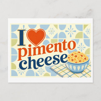 "Ik [Hart] Pimento Kaas" Briefkaart