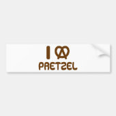 Ik hart Pretzel Bumpersticker (Voorkant)