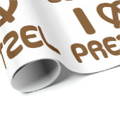 Ik hart Pretzel Cadeaupapier (Rol Hoek)