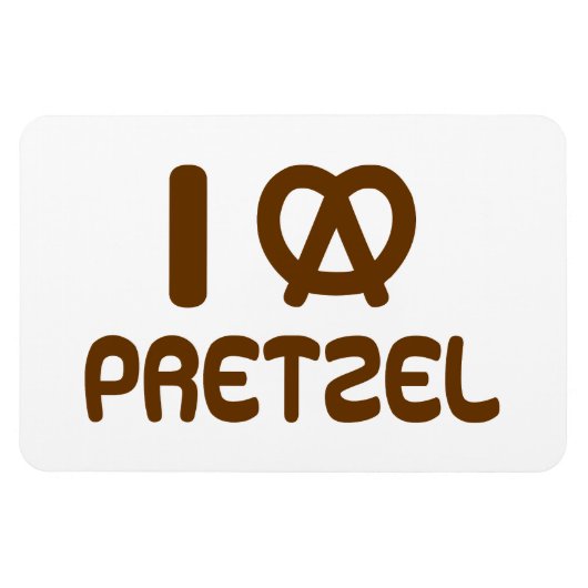 Ik hart Pretzel Magneet (Horizontaal)