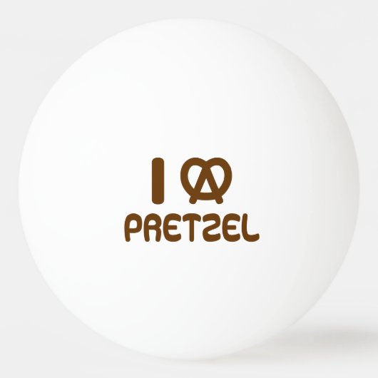 Ik hart Pretzel Pingpongballen (Voorkant)