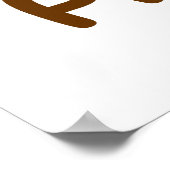 Ik hart Pretzel Poster (Hoek)