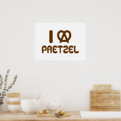 Ik hart Pretzel Poster (Keuken)