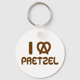 Ik hart Pretzel Sleutelhanger