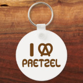 Ik hart Pretzel Sleutelhanger (Achterkant)