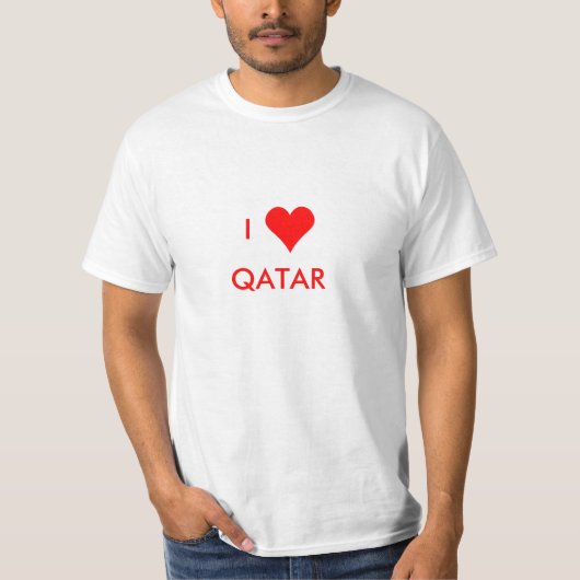 Ik hart Qatar T-shirt (Voorkant)