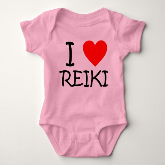 "Ik hart Reiki" baby jersey bodysuit (Voorkant)