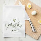 "Ik hart Rochester NY" Kitchen Towel [Summer] Theedoek (Quarter Fold)