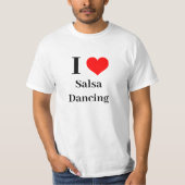 Ik hart Salsa Dancing T-shirt (Voorkant)