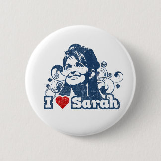 Ik hart Sarah Palin. Ronde Button 5,7 Cm