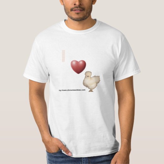 Ik "hart" Silkies T-shirt (Voorkant)