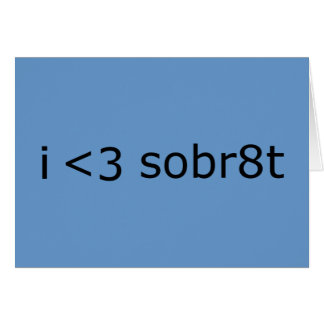 Ik hart Sobriety