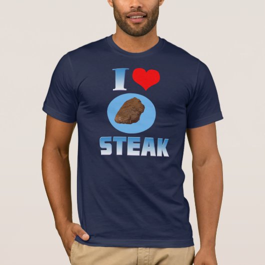 Ik hart Steak Shirt (Voorkant)