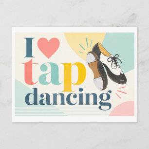 "Ik [Hart] Tapdansen" Briefkaart