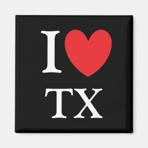 Ik hart Texas Magnet Magneet