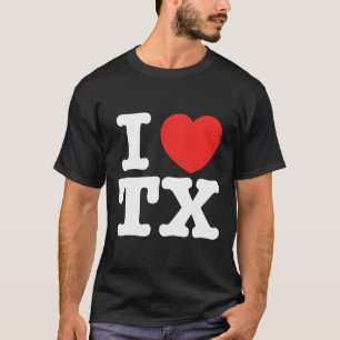 Ik hart Texas TX liefde T-shirt