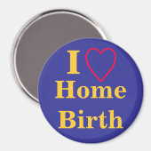 Ik hart thuisbevalling magneet (Voorkant / Achterkant)
