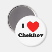 Ik hart Tsjechov Magneet (Voorkant / Achterkant)