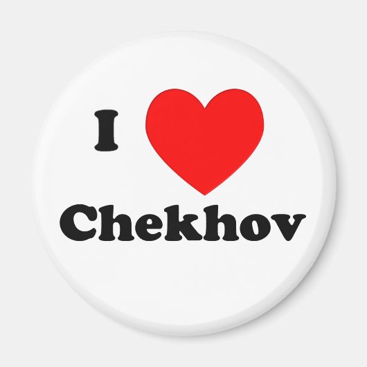 Ik hart Tsjechov Magneet (Voorkant)