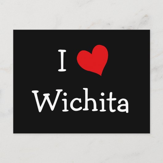 Ik hart Wichita Briefkaart (Voorkant)